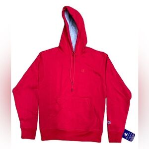 Champion Men’s Authentic Athletes Powerblend Pullover Hoodie Size S Red NWT